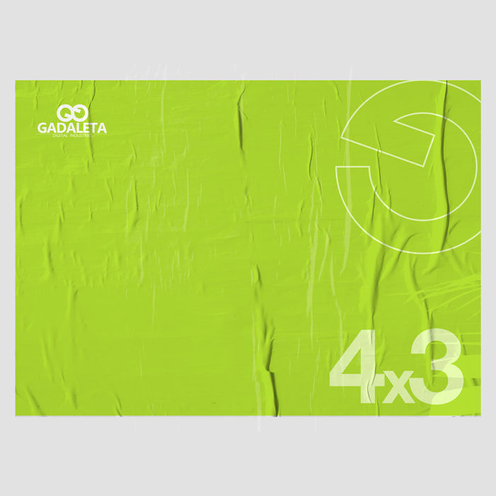 Manifesti 4x3mt in carta blueback
