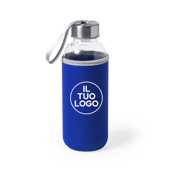 Borraccia Vetro e Rivestimento in Soft Shell 420ml Personalizzata