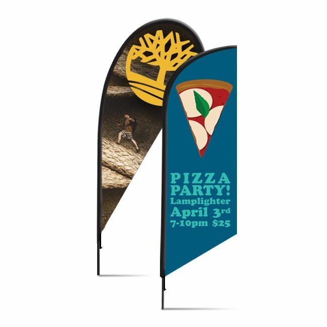 FLYING BANNER - Struttura Bandiera Mod. S - f.to 80x206 cm