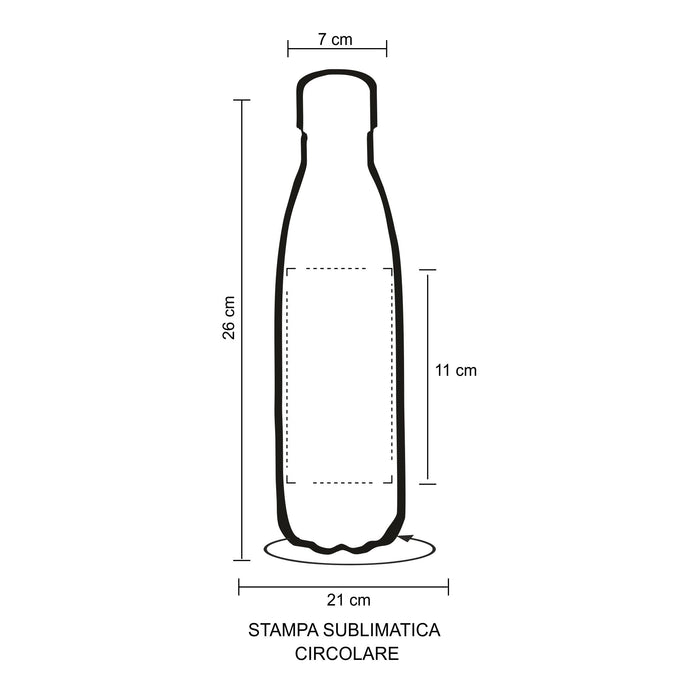 Borraccia termica in Acciaio Inox 500 ML
