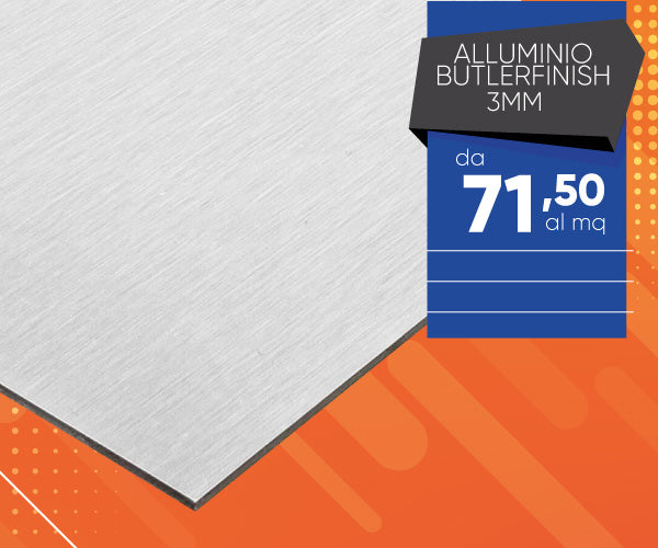 dibond alluminio butlerfinish spazzolato
