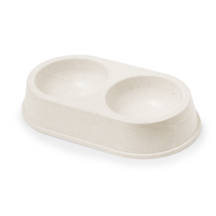 Ciotola Doppia Eco-Friendly in Fibra di Bambù – Design Sostenibile per Pappa e Acqua