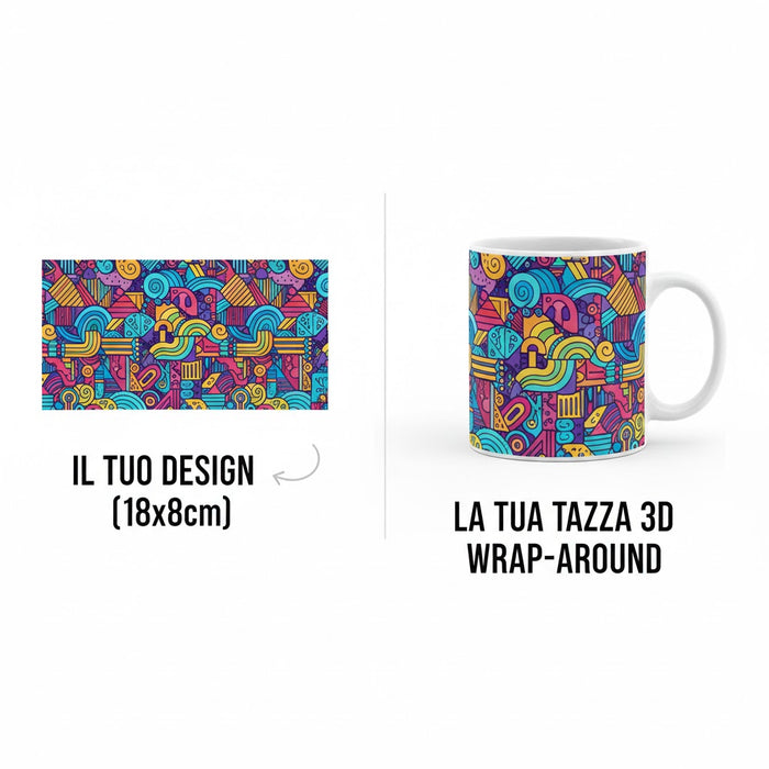 Tazza personalizzata in ceramica bianca