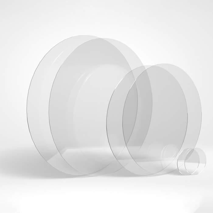 Dischi in plexiglass da 5mm piccoli (da 30 a 60cm di diametro)
