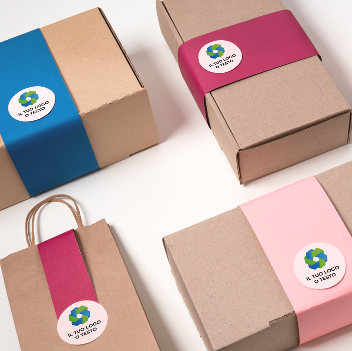 Etichette Adesive Tonde Personalizzate – Set da 100 Pezzi