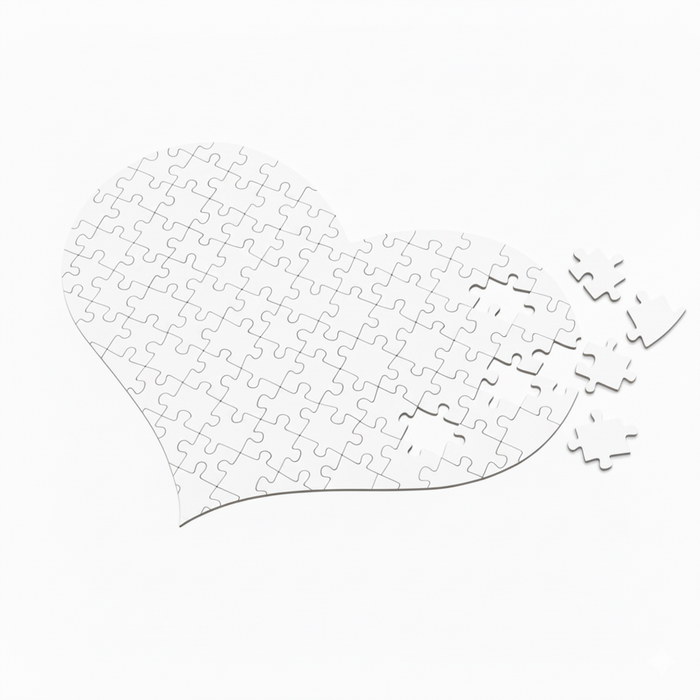 Puzzle CUORE A4 da 119 pezzi