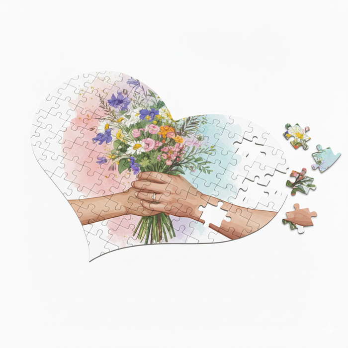 Puzzle CUORE A4 da 119 pezzi