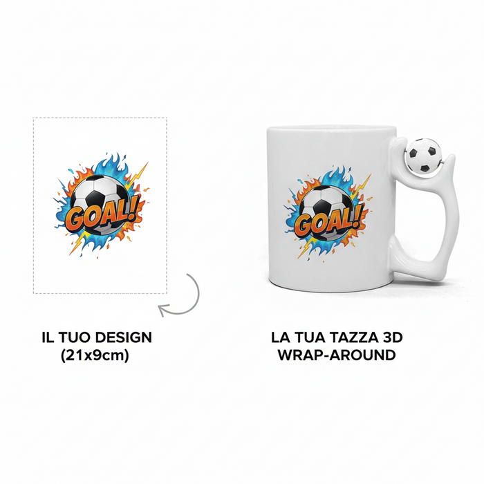 Tazza personalizzata in ceramica SOCCER